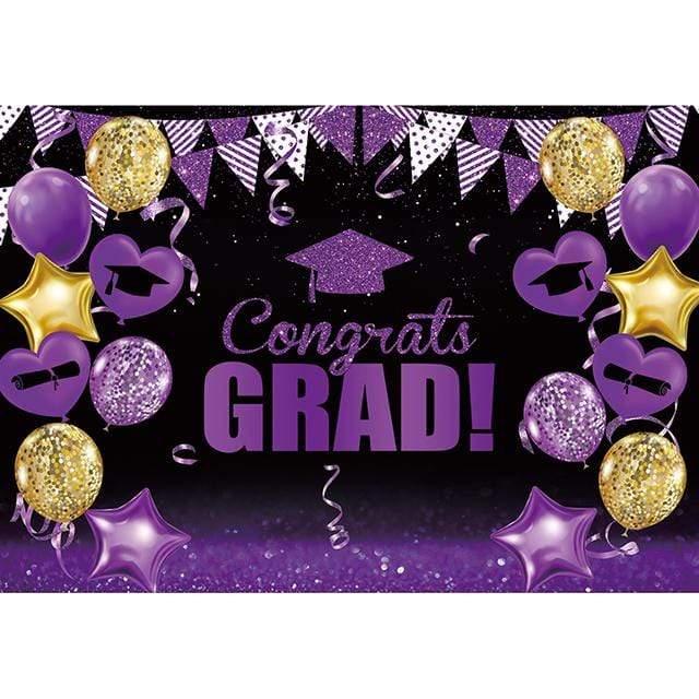 Allenjoy Graduation Congratulations Congrats Grad Class of 2021 Prom Party Backdrop - Allenjoystudio