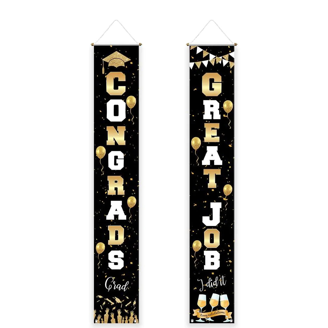 Allenjoy Graduation Door Banner Congrats Grad Class of 2021 Prom Party - Allenjoystudio