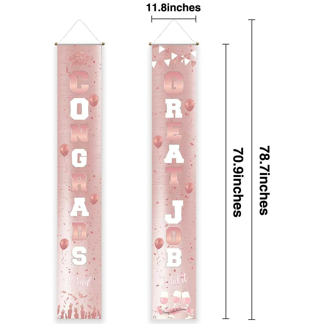 Allenjoy Graduation Door Banner Congrats Grad Class of 2021 Prom Party - Allenjoystudio