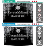 Allenjoy Graduation Party Backdrop Class of 2021 Gold Glitter Bokeh Spots - Allenjoystudio