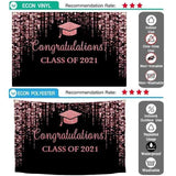 Allenjoy Graduation Party Backdrop Class of 2021 Gold Glitter Bokeh Spots - Allenjoystudio