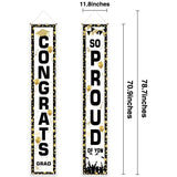 Allenjoy Graduation Porch Sign Congrats Grad Door Banner - Allenjoystudio