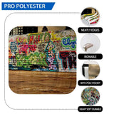 Allenjoy Graffiti Backdrop Photography Wood Wall Outdoor City Background Polyester - Allenjoystudio