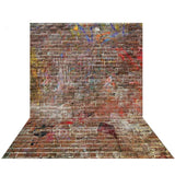 Allenjoy Graffiti Brick Wall Backdrop for Kids Birthday Party Decoration Photocall - Allenjoystudio
