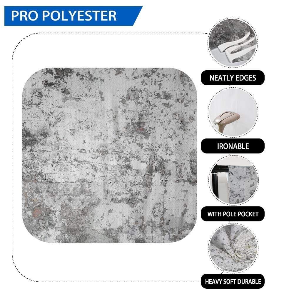 Allenjoy Distressed Gray Broken Brick Wall Backdrop - Allenjoystudio