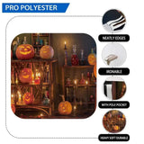 Allenjoy Halloween Pumpkin Broom in Witch House Backdrop for Kids - Allenjoystudio