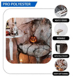 Allenjoy Halloween Horror Spider Web House Pumpkin Lantern Backdrop - Allenjoystudio