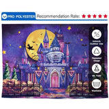 Allenjoy Halloween Castle  Backdrop Hand-Painted Pumkin for Children Birthday - Allenjoystudio