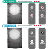 Allenjoy Halloween Full Moon Gray Bridal Shower Wedding Backdrop - Allenjoystudio