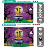 Allenjoy Halloween Magic Witch Wizard Pumkin Purple Backdrop for Kids - Allenjoystudio