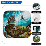 Allenjoy Halloween Night Moon Witch Graveyard Photography Backdrop - Allenjoystudio