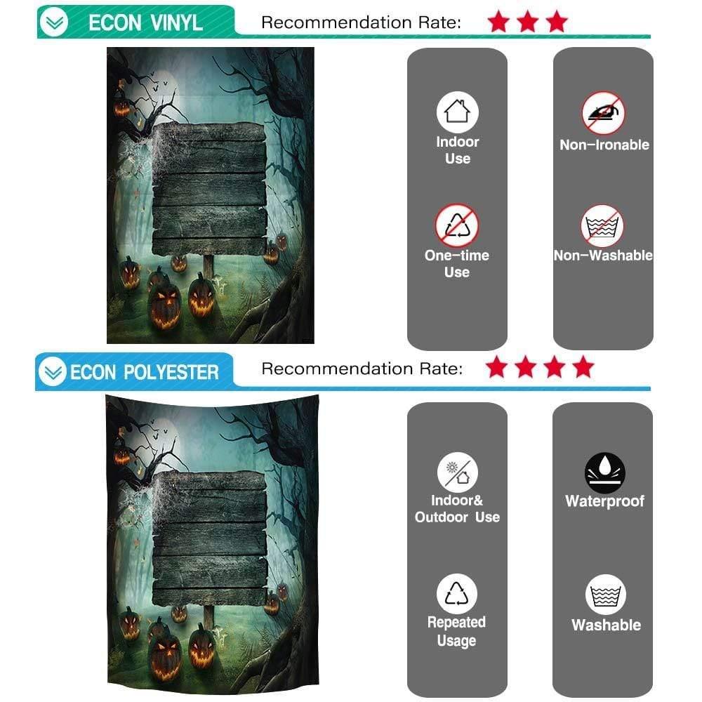 Allenjoy Halloween Backdrops Pumpkin Lantern Wooden Board Backdrop - Allenjoystudio