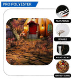 Allenjoy Halloween  Backdrop Pumpkin Witch House In Fairy Forest - Allenjoystudio