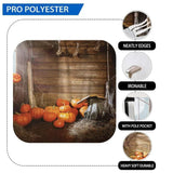 Allenjoy Halloween Rustic Pumpkin in Wooden House Backdrop - Allenjoystudio
