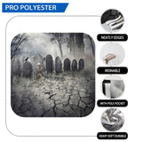 Allenjoy Halloween Tombstone Castle Grave Slightly Gloomy Backdrop - Allenjoystudio