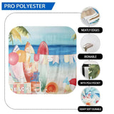 Allenjoy Hand Painted Summer Sand Beach Coconut Tree Surfboard for Children Photobooth - Allenjoystudio