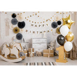 Allenjoy Happy Birthday 1st  Backdrop for Baby Cake Smash