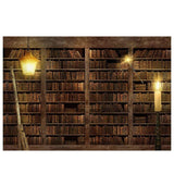 Allenjoy Wizard Magic Bookshelf Backdrop for Halloween Dress Up Party