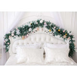 Allenjoy Headboard Background for Christmas Family Photography