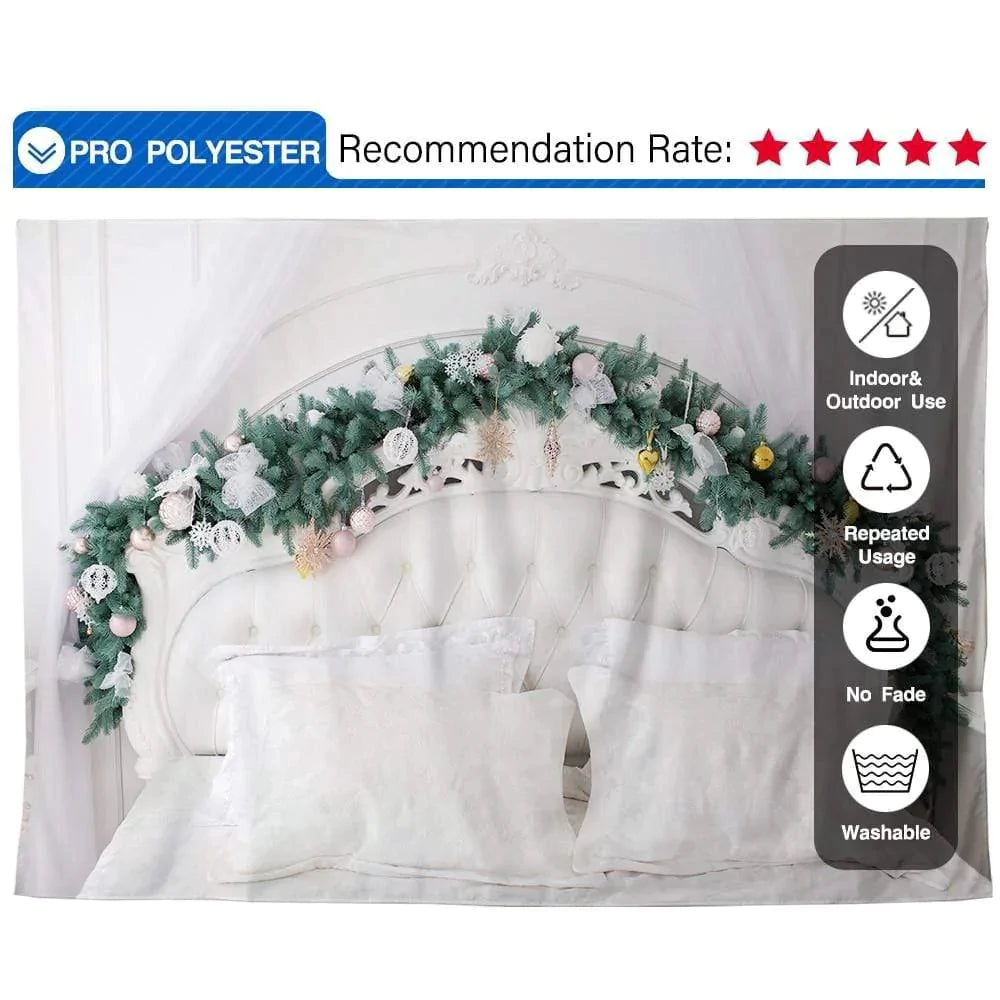 Allenjoy Headboard Background for Christmas Family Photography - Allenjoystudio