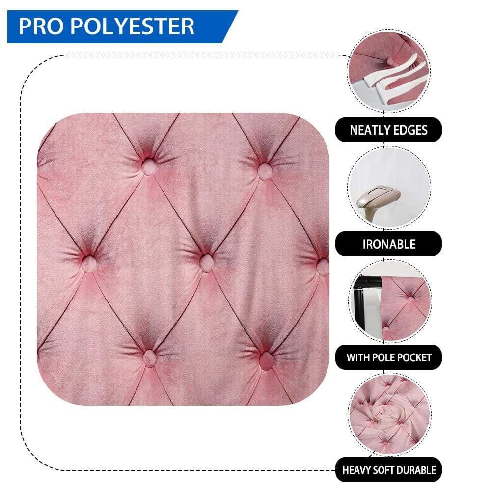 Allenjoy Rose Red Tufted Headboard Photography Backdrop - Allenjoystudio