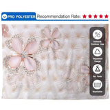 Allenjoy Pink Diamond Flower  Headboard Photography Backdrop - Allenjoystudio