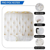 Allenjoy Headboard Tufted Boudoir Backdrop with White Brick Wall - Allenjoystudio