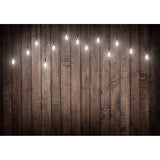 Allenjoy Hickory Wood  Shiny Lights Decor Photography Backdrop