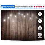Allenjoy Hickory Wood  Shiny Lights Decor Photography Backdrop - Allenjoystudio