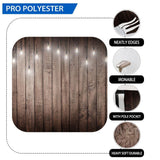 Allenjoy Hickory Wood  Shiny Lights Decor Photography Backdrop - Allenjoystudio