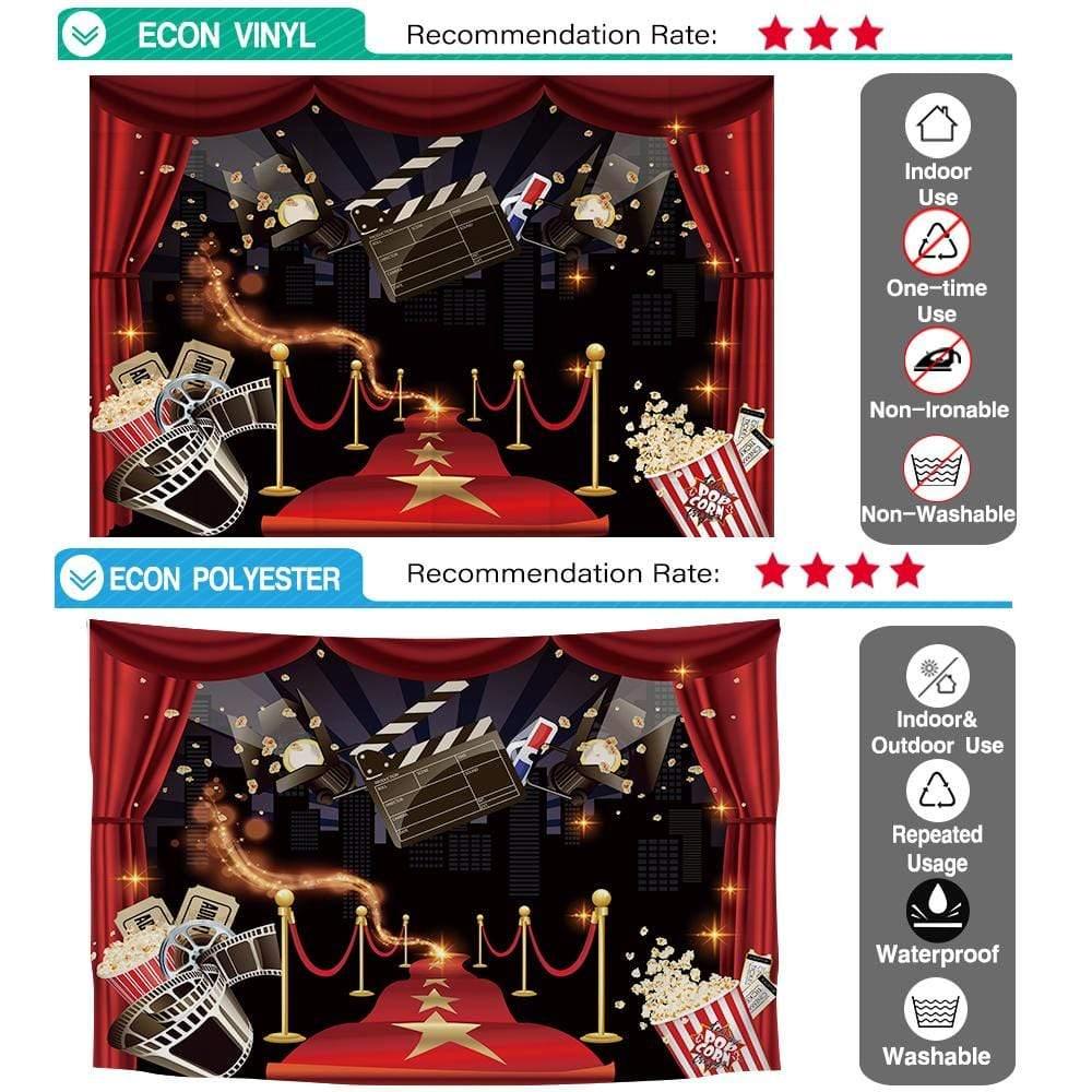 Allenjoy Hollywood Photography Backdrop for Red Carpet Party Decor Background Photo Shoot - Allenjoystudio