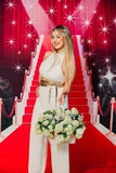 Allenjoy Hollywood Red Carpet backdrops for Birthday Theme Party Photo Backdrop for Stuio