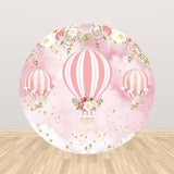 Allenjoy Hot Airballoon Round Backdrop for Newborn