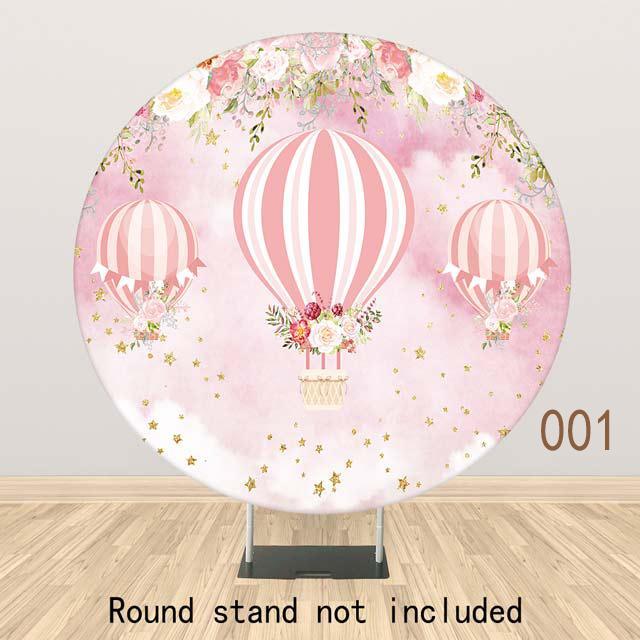 Allenjoy Hot Airballoon Round Backdrop for Newborn - Allenjoystudio