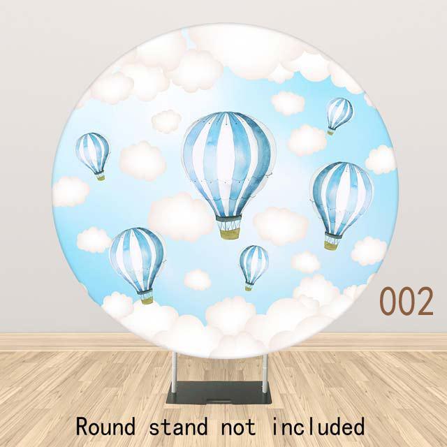 Allenjoy Hot Airballoon Round Backdrop for Newborn - Allenjoystudio