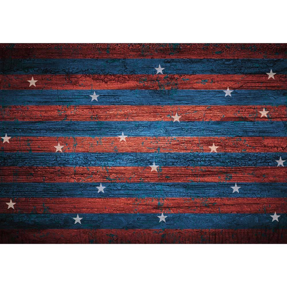 Allenjoy American Flag Stripes Stars Wooden Backdrop - Allenjoystudio