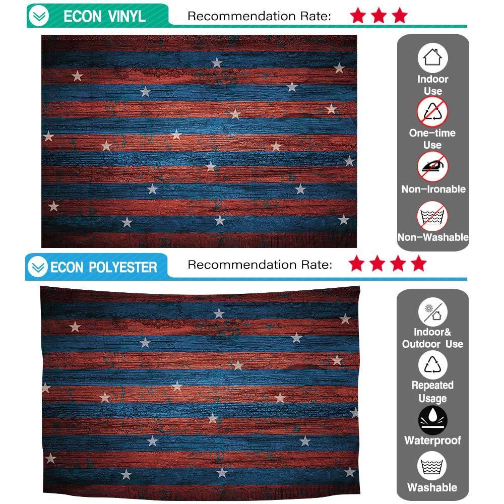 Allenjoy American Flag Stripes Stars Wooden Backdrop - Allenjoystudio