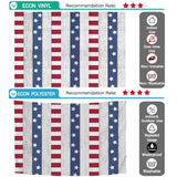 Allenjoy Red Blue Stripes White Wood Backdrop for Independence Day - Allenjoystudio