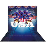 Allenjoy USA Flag Football Celebration Party Backdrop