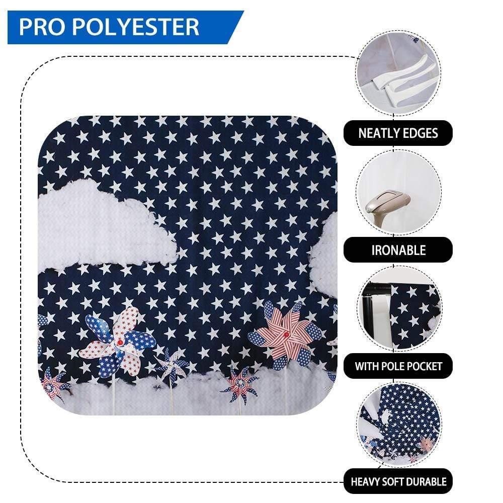 Allenjoy Independence Day Cute Dots Cloud Designed by Panida Phillips - Allenjoystudio