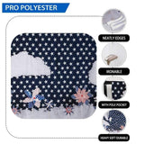 Allenjoy Independence Day Cute Dots Cloud Designed by Panida Phillips - Allenjoystudio