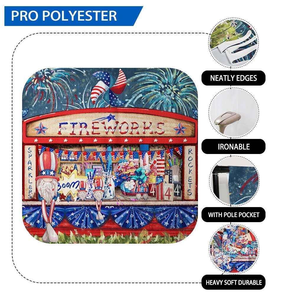 Allenjoy Firework Store Independence Backdrop for Children - Allenjoystudio