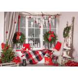 Allenjoy Christmas Bay Window Backdrop