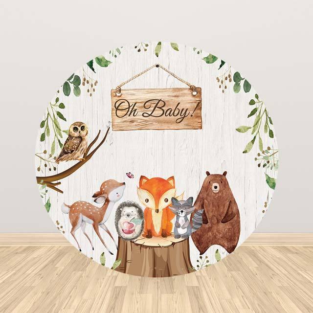 Allenjoy Jungle Animal Backdrop for Baby Shower - Allenjoystudio