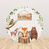 Allenjoy Jungle Animal Backdrop for Baby Shower
