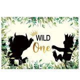 Allenjoy Jungle Safari Wild One 1st Birthday Backdrop - Allenjoystudio