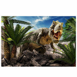 Allenjoy Jurassic Giant Dinosaur Backdrop for Birthday Party