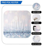 Allenjoy Light Blue and Orange Bokeh Backdrop - Allenjoystudio