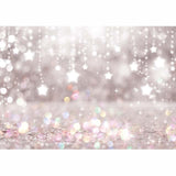 Allenjoy Light Pink Sliver Litter Star Bokeh Backdrop for Baby