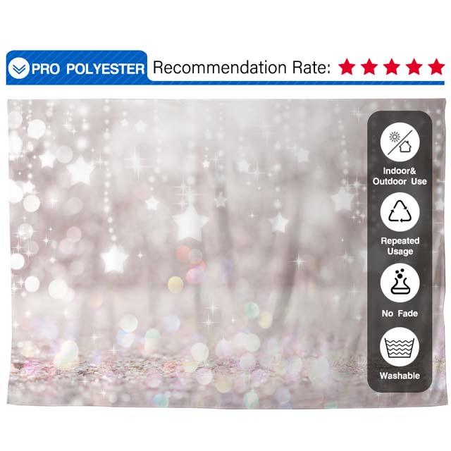 Allenjoy Light Pink Sliver Litter Star Bokeh Backdrop for Baby - Allenjoystudio